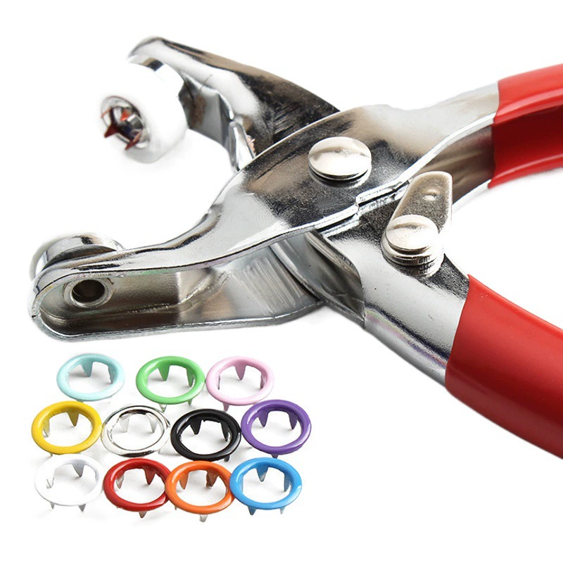 Пять плоскогубцев для пуговиц невидимая Скрытая пуговица инструмент для установки одежды джинсовая пуговица цветная пуговица костюм с полыми пуговицами