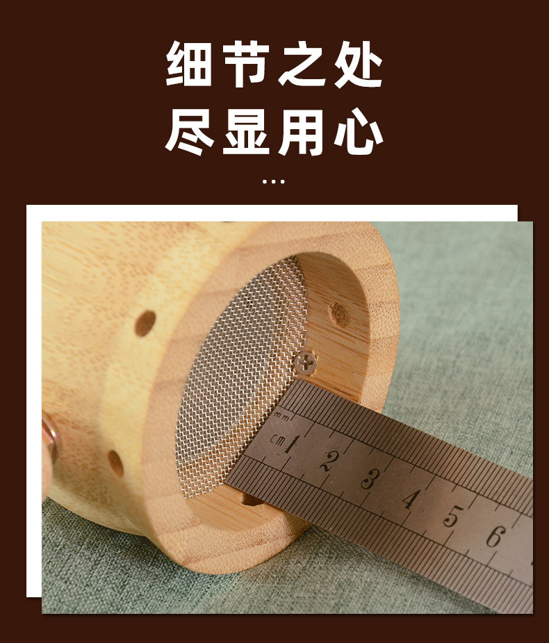 Smokeless Moxa Jar Handheld Moxibustion Box Portable Wooden Ai Jiu Tool with Strap for Home Warming Care key features