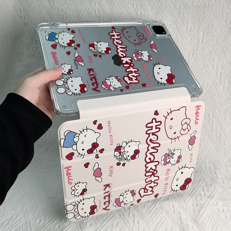 iPad 11inch Protective Case Anti-Bend with Pen Slot Air356 Acrylic Pro10 Transparent 10.2inch Mini7 Magnetic Suction