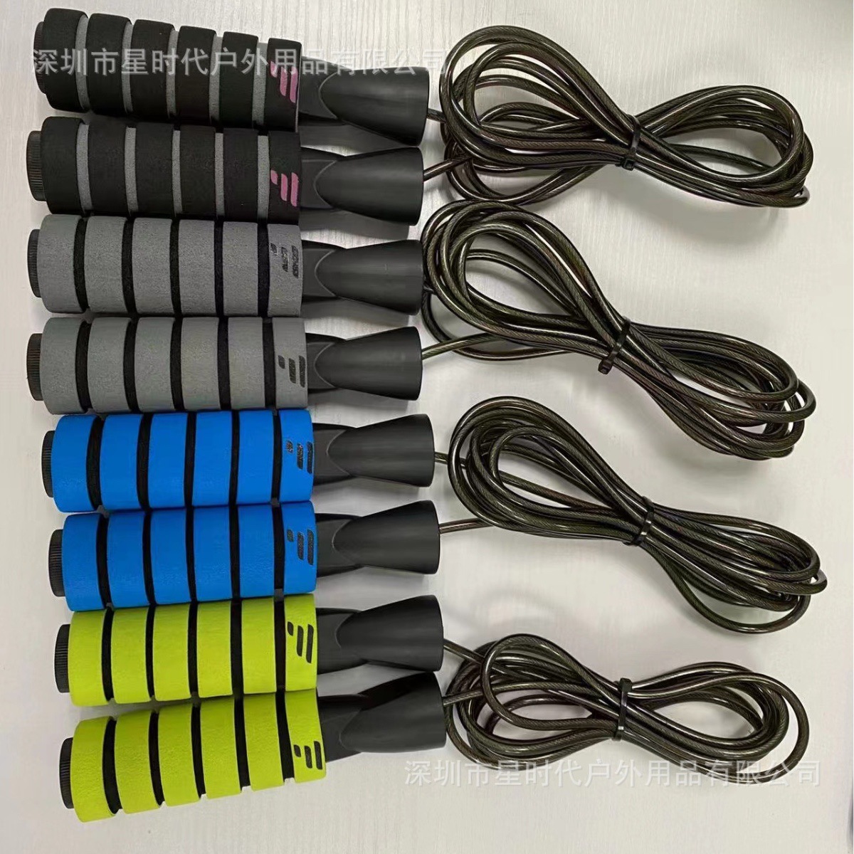 아마존 인기 강철 와이어 건너 뛰기 로프 조절 가능한 성인 줄넘기 초등학교 고등학교 입학 시험 베어링 레이싱 건너 뛰기 로프