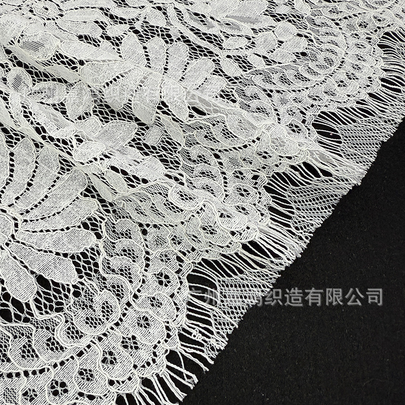 Tejido de encaje de flores de sol, tela de pestañas de encaje de algodón de brocado, 13 líneas de tela de pantalones de chaqueta