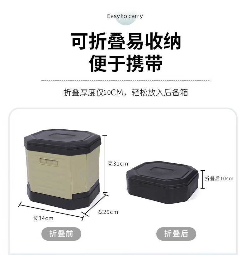 Outdoor Vehicle-Mounted Multifunctional Portable Folding Toilet, Anti-Odor Toilet Seat, Rv Camping Emergency Toilet