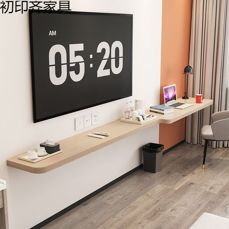 Hotel Furniture Tv Straight Countertop Combination Writing Desk Hotel B&B Guest Room Partition Suspended Tv Cabinet