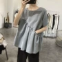夏款宽松新款短袖娃娃衫