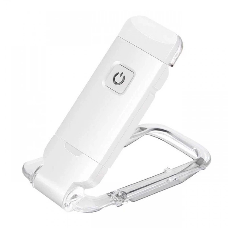 Складная USB-лампа для чтения в книге, портативный свет с защитой глаз, 3 цветовых температуры, зажим, зарядка