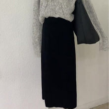 2025年春季新款法式通勤套装领气质毛衣针织衫高腰显瘦字半身裙
