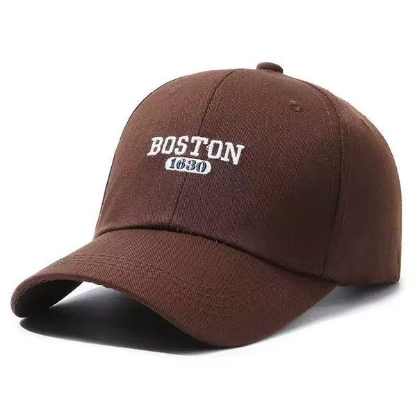 Baseball Cap for Men and Women, Fashionable Letter Embroidery Sun Hat, Simple and Versatile, Face-Slimming Solid Color Hat