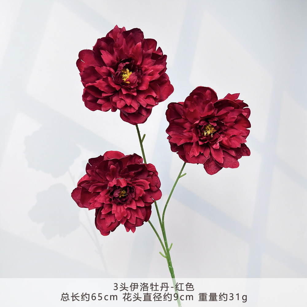 Ty-3 head ilo peony - red