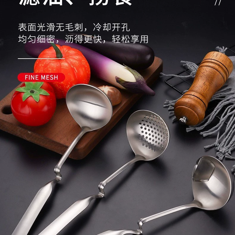 Прямые продажи с завода: нержавеющая стальная кухонная утварь, ложка для супа/масла, дренажная ложка для бульона, настенные кухонные принадлежности