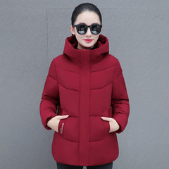 冬用綿服 レディース 韓国風 フード付き ショート丈 おしゃれ 暖かいジャケット 厚手綿入れジャケット トレンド メーカー直販 厚手保温