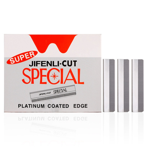 100 pieces of decorative eyebrow blades, stainless steel eyebrow razor blades, corrugated blades, disposable eyebrow trimming blades, tattoo beauty blades