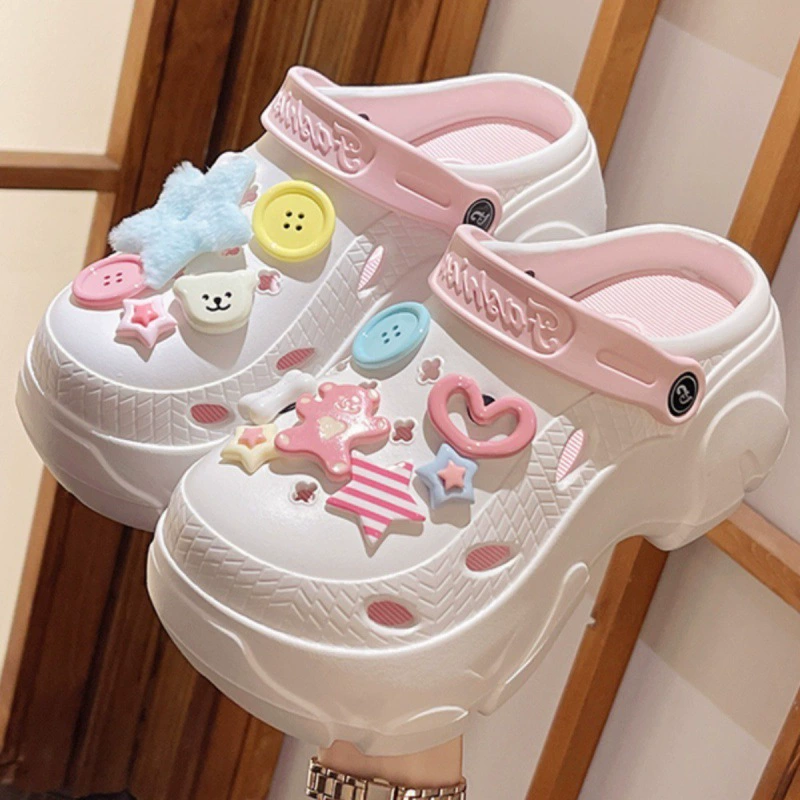 Пещерная обувь женская летняя новая толстая подошва противоскользящая маленькая красная книга