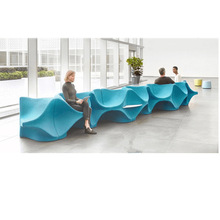 设计师创意玻璃钢异形接待会客沙发轻奢S形酒店大堂简约个性休闲