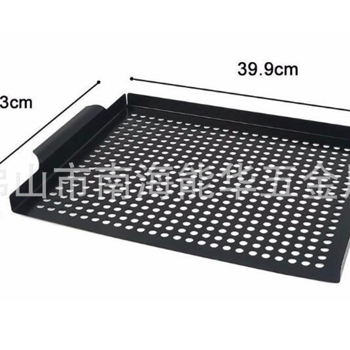 Plancha para Asar Cuadrada de Hierro Fundido Antiadherente y Portátil para Barbacoa de Carbón