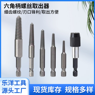 Cross-border Hexagon Handle Screw Extractor 5-piece Set Broken Head Screw Broken Wire Removal Tool Sliding Broken Wire Removal