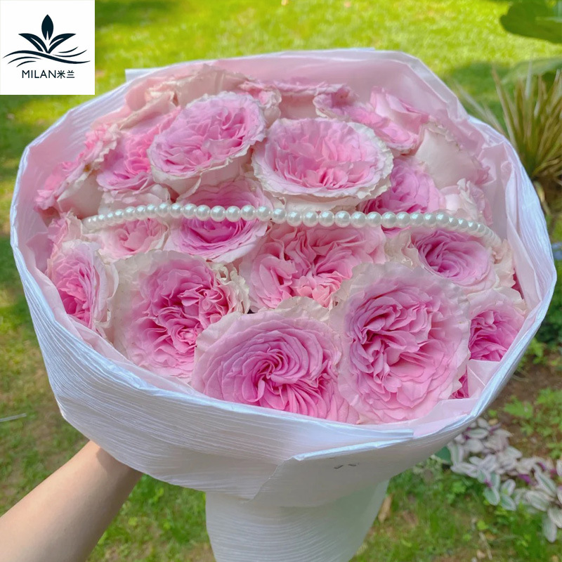 Día de san valentín ramo de cadena de perlas de imitación con cuentas flor accesorios de embalaje material decorativo bricolaje joyería de perlas florales