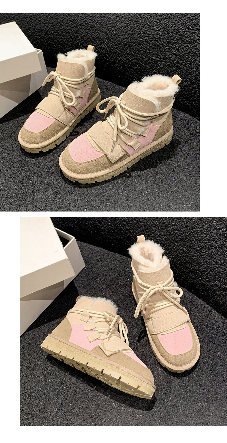 Warm Women's Winter Snow Boots Plush Lined Ankle Boots Versatile_voghion.com