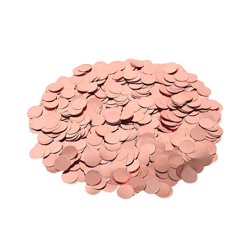 250g globo transparente relleno de globo redondo Bobo esparcimiento de flores redondo de oro rosa de aluminio