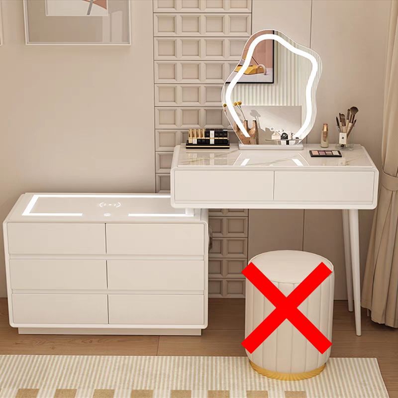 80cm 테이블 + 캐비닛 + 구름거울