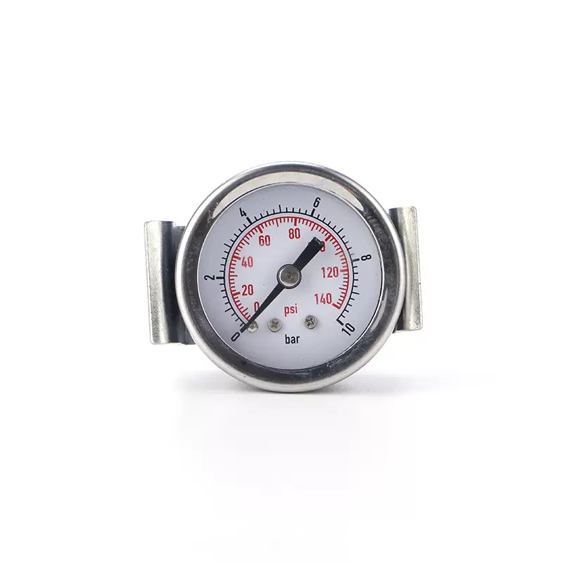 厂家直供压力表铁壳带夹普通压力表量大从优