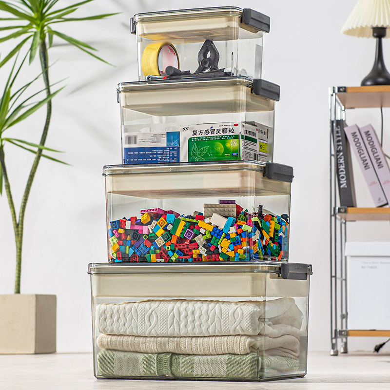 Portable storage box toy transparent storage box storage box organizing household car trunk tools sundries plastic