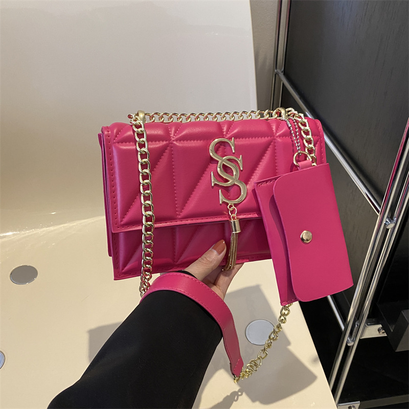 2024 primavera nueva moda de moda bolso de hombro retro cadena casual bolsa de mensajero de las mujeres simple bolsa casual mujeres