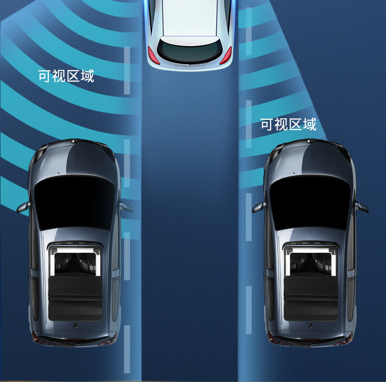 Rearview Mirror Small Round Mirror for Car and Motorcycle, Convex Lens Mirror for Vehicle, Waterproof High-Definition Blind Spot Auxiliary Mirror for Car Installation