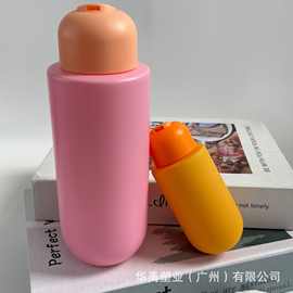 平肩圆底千秋盖马卡龙色挤压洗护瓶工厂专供应旅行分装便捷洗发水