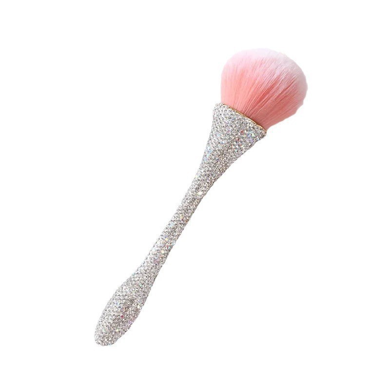 Brocha para Polvo de Manicura y Maquillaje de Nylon Suave para Limpieza de Uñas y Colorete