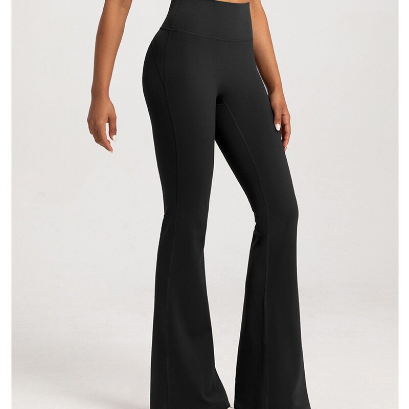Lulu Style High-Waisted Autumn and Winter Fleece-Lined Flared Pants for Women, with a Slimming Effect, Warm, Suitable for Sports, Fitness, and Yoga, Slightly Flared Long Pants Lulu Style High-Waisted Autumn and Winter Fleece-Lined Flared Pants for Women, with a Slimming Effect, Warm, Suitable for Sports, Fitness, and Yoga, Slightly Flared Long Pants