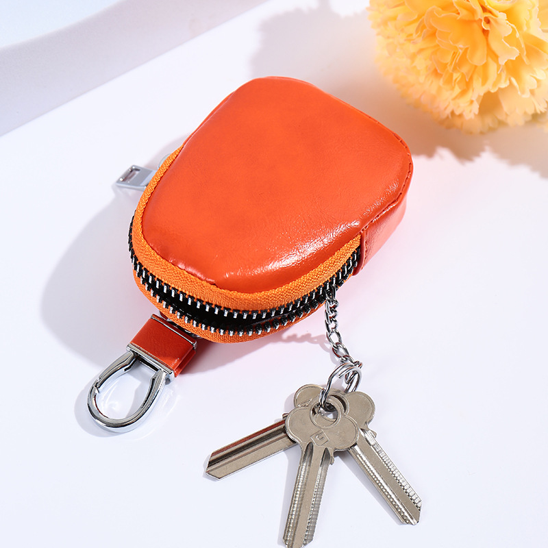 Mini Shell japonés bolso de almacenamiento de cable de datos bolso de cambio de llave de hombre bolso de cuero de cable de datos al aire libre bolso de cintura