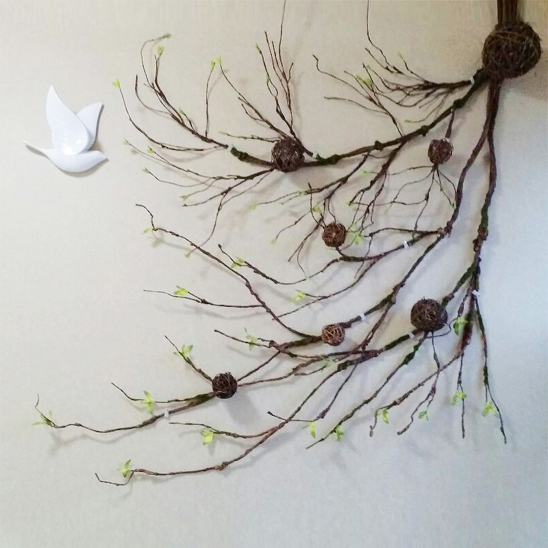 仿真藤蔓树藤枯藤藤条装饰植物树枝干假花绿植造景缠绕墙上壁挂墙