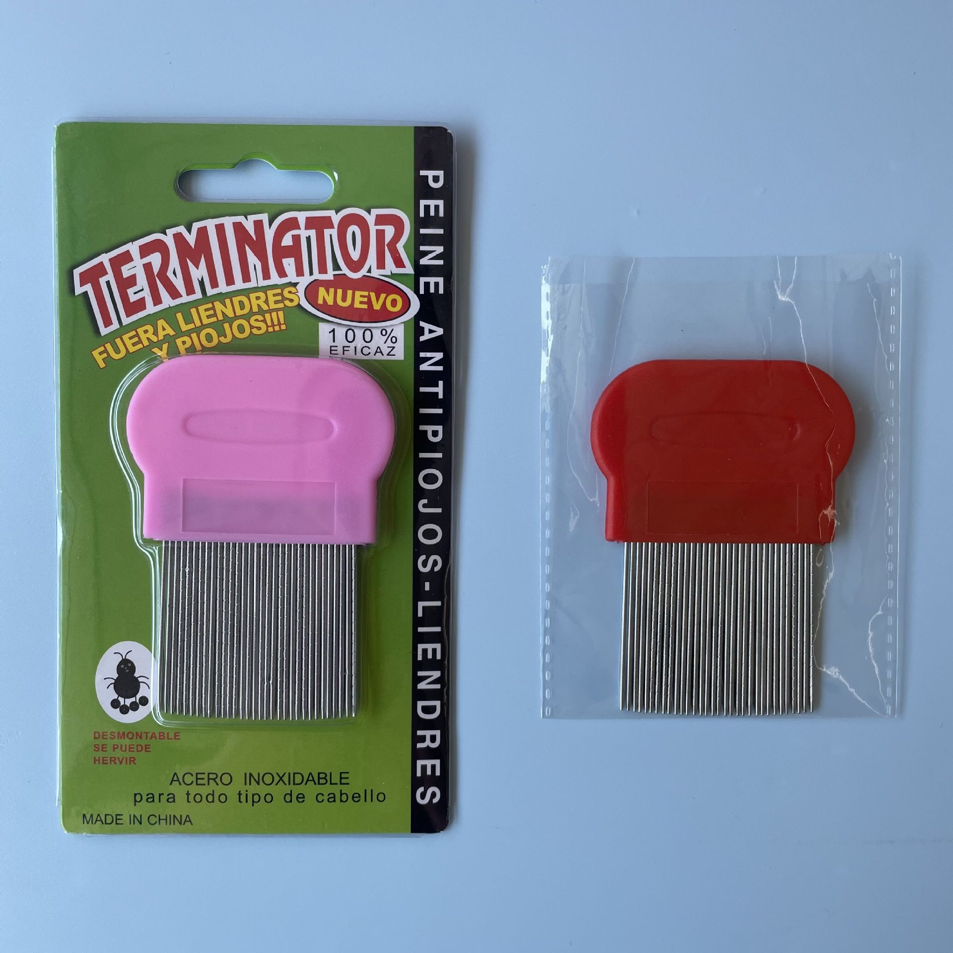 Acero inoxidable aguja de acero inoxidable productos para mascotas pulgas productos de belleza al por mayor de eliminación de pelo portátil tienda de mascotas multipropósito