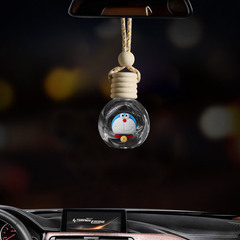 Cute Cartoon Car Perfume Empty Bottle Essential Oil Car Charm Peace Car Interior Decorative Ornament