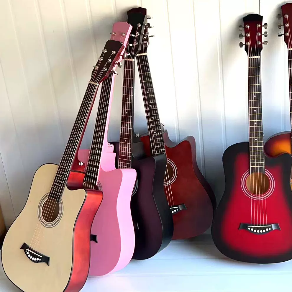 38寸民谣普及初学者入门新手民谣吉他男女学生练习琴工厂吉他直销