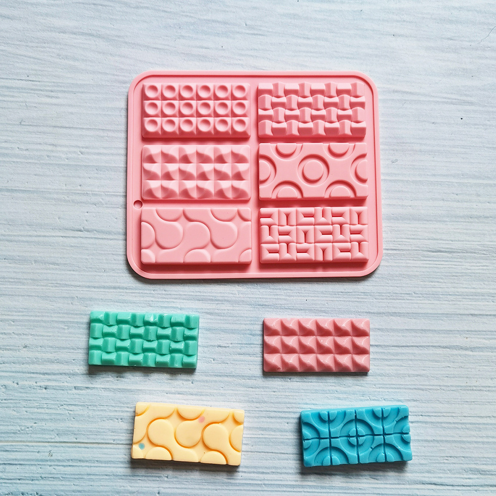 6 Euler círculo de chocolate pequeño 281 molde de silicona molde de postre pastel decoración utensilios de cocina para hornear