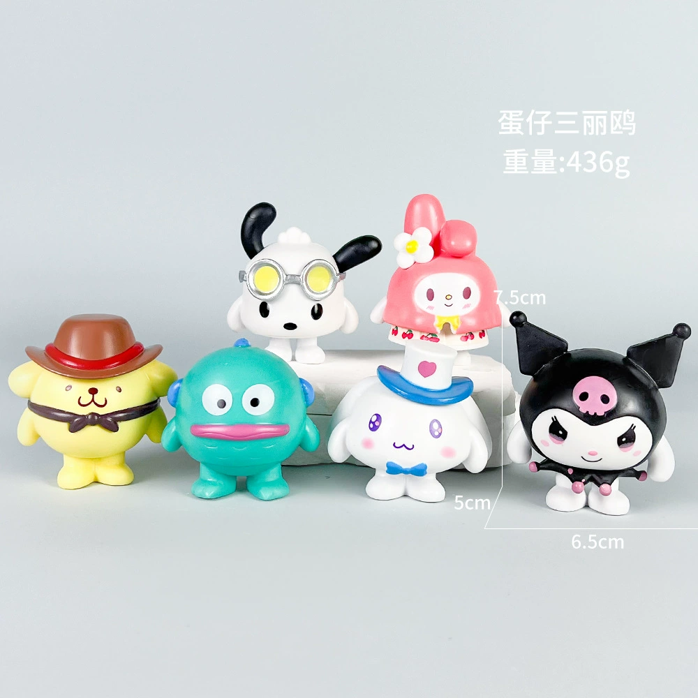 Sanrio Слепой предсказания партии Kuromi Melati Wolberry Killer Anime Doll Model Play Tide Play