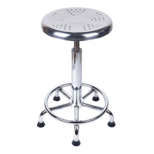 304 Stainless Steel Stool Spiral Lifting Round Stool Hospital Surgical Nurse Stool Anti-static Chair Laboratory Industrial Chair