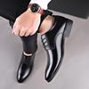 Suit for leather shoes English style for leisure, trend footwear, plus size, Korean style