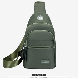 New Chest Bag Men's Trendy Sports Crossbody Bag Oxford Cloth Casual Luminous Chest Bag Shoulder Crossbody Bag