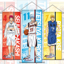 黑子的篮球周边挂画绸布海报卷动漫黑子哲也火神赤司黄濑绿间青峰