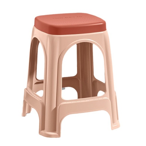 Plastic storage stool anti-slip thickened rubber children's bench home living room sturdy and durable adult dining small stool