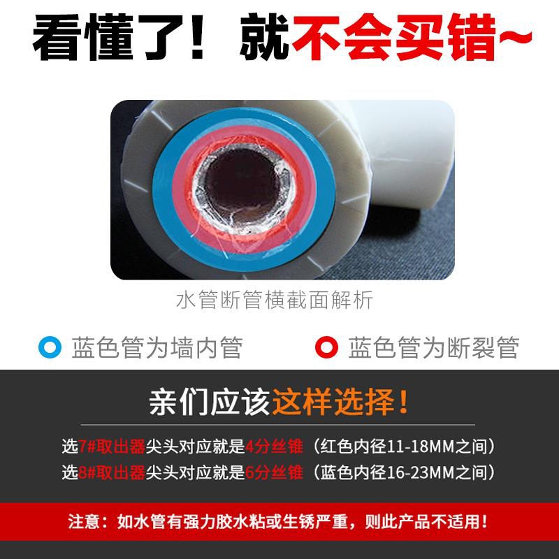 Extractor de Tornillos Rotos de Doble Cabeza Multiuso para Tubería de Agua image 3
