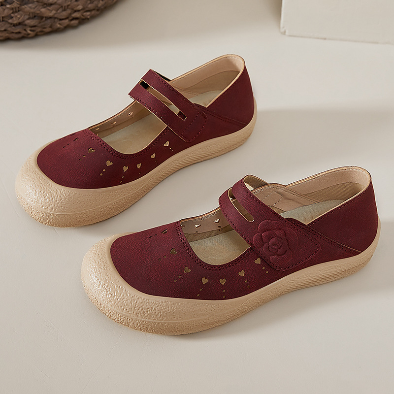 Zapatos de verano para mujer nuevo estilo zapatos casuales de boca baja de todo fósforo sandalias de mujer de un pie zapatos de madre de suela suave transpirables y sin olor image 4