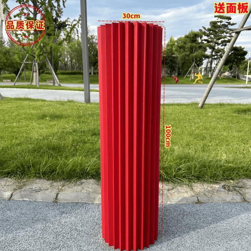 結婚式折りたたみ円筒デザートテーブル柱折り紙ローマ柱装飾品ラウンドウィンドウ装飾誕生日ケーキスタンド|undefined