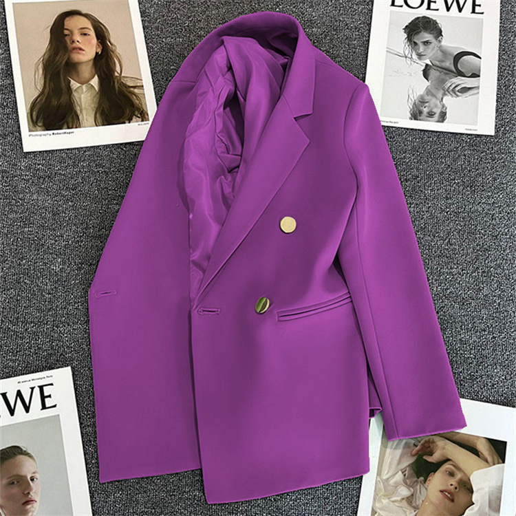 Autumn Purple Blazer for Women 2026 Spring and Autumn New Korean Style Internet Celebrity Elegant Petite Casual Suit