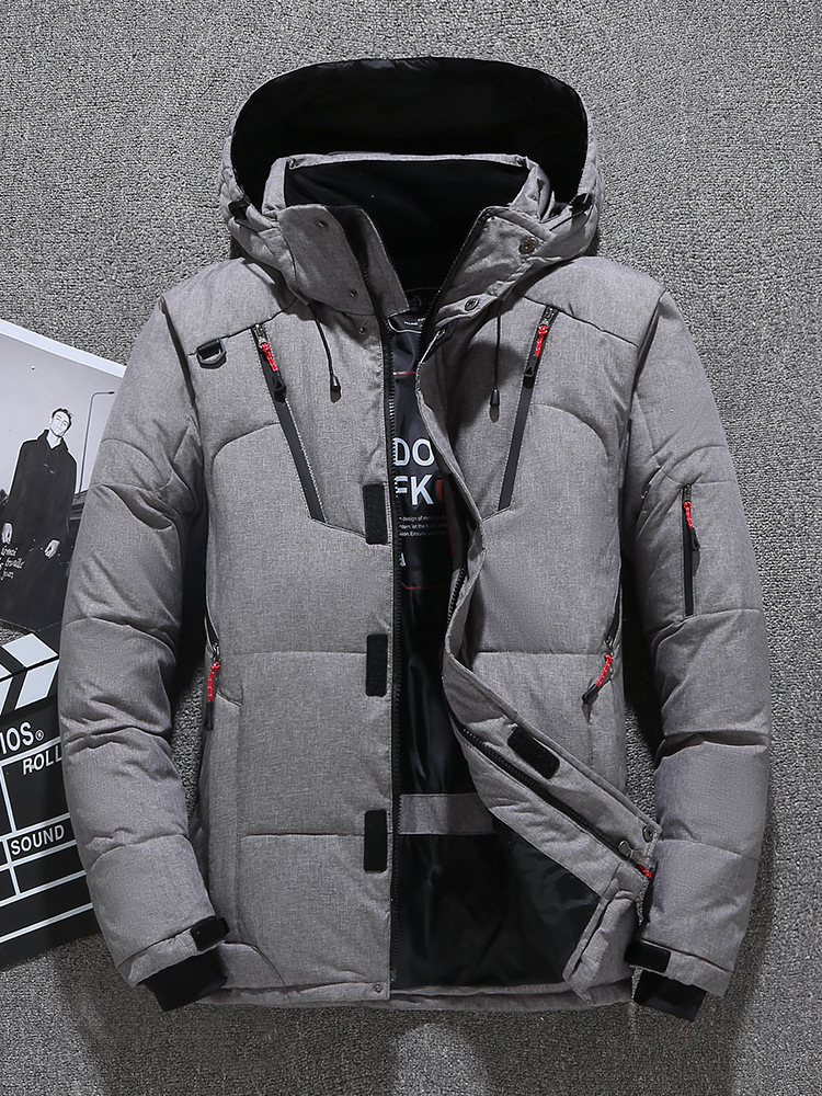 [European and American Cross-Border] New Cold-Proof Clothing for Men, Winter Thickeneded Hooded Jacket, Casual Outdoor Men's Clothing Export