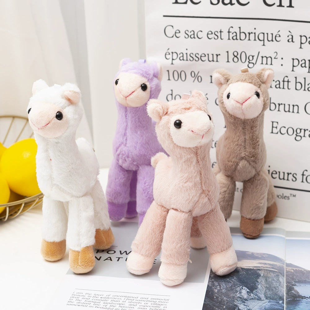 Интернет-знаменитости милый кулон из альпаки милая маленькая кукла плюшевая игрушка мини сумка для куклы кулон брелок для женщин