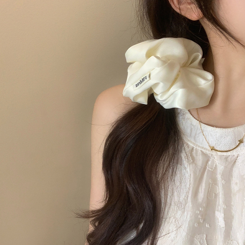 女性用フォレストスタイルインテーストヘアバンド2025新しい韓国スタイル特大スクエアタオルヘアロープハイエンドで耐久性のあるヘアアクセサリー|undefined