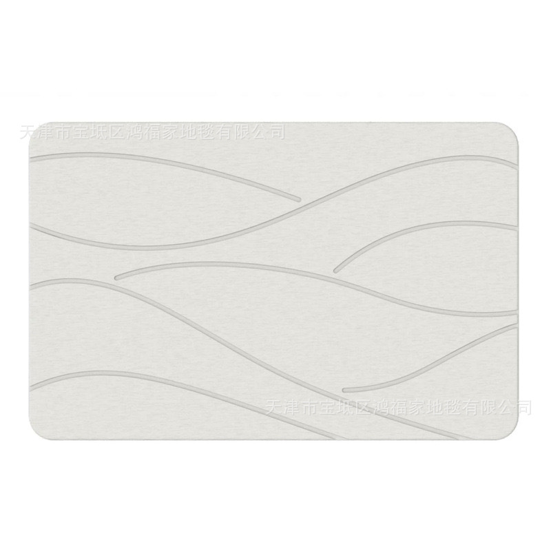 Transfronterizos rasgadas de barro de diatomita suave esterilla de suelo de baños europeos y estadounidenses antideslizante esterilla de absorción de agua alfombra cocina esterilla